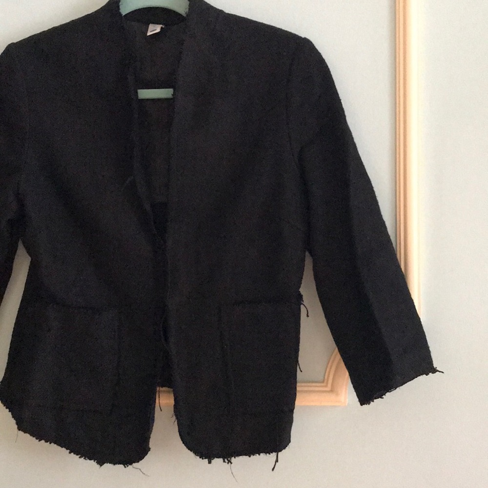 Old Navy Woven Black Blazer Jacket